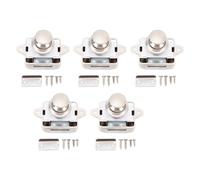 Asixxsix Push Button Blocht, Chiusura Senza Tastie di Mandello Porta Mobile con Materiale ABS in Lega di Zinco, Blocchi di Armadietti per Porte del Guardaroba, 5 Pacchetti (Colore di perle)