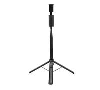 Asixxsix Quadripode per Selfie Stick, Supporto per Quadripiede per Telefono Cellulare Estensibile Ruotabile a 360° da 1,5 M con Rilevamento del Volto AI Controllo Gestuale