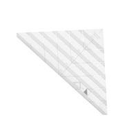 Asixxsix Rigello una Strisce, Rigello Acrilico per Trapuntatura una Strisce di 90 Gradi per Quilter, a Triangolo per Trapuntatura con Scala Chiara e Accurata, per Lavori di Misura di Cucito
