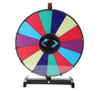 Asixxsix Ruota a Premi Rotante da Tavolo, 14 Slot Ruota Rotante Modificabile, Spin Doodle Spinner per Game Rotante per la Fortuna Carnival e Fereshow