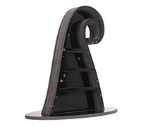 Asixxsix Scaffale in, Vetrina in Dal Design Gotico con Cappello da Strega, Mensole Sospese con Scomparti Multipli per l'arredamento della Stanza delle Streghe, Espositore per Collezione di