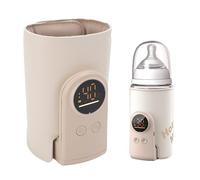 Asixxsix Scaldabiberon, scalda rapido e ricaricabile con 6 impostazioni di controllo della temperatura regolabili, scalda senza (6000 mAh Spina europea)