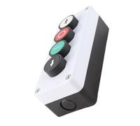 Asixxsix Scatola della Stazione Dell'interruttore Momentaneo, Ac 400v ABS Cover Interrutture Di Avviamento Momentaneo A Pulsante Ip32 Pulsinte Di ControlO Arresto Su E Giù Impermeabile (SGKJ-4N)