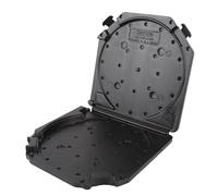 Asixxsix Scatola di immagazzinaggio vuota della bobina del nastro, scatola di plastica della bobina sonora aperta completa da 7 pollici con carta del l'etichetta per uso domestico (BLACK)