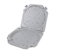 Asixxsix Scatola di immagazzinaggio vuota della bobina del nastro, scatola di plastica della bobina sonora aperta completa da 7 pollici con carta del l'etichetta per uso domestico (GREY)