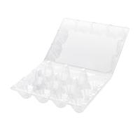 Asixxsix Scatole per Uova Trasparenti, Contenitori per Uova in Plastica Riutilizzabili a Forma di, Design Riciclabile Comodo e Facile da Pulire, Contenitore per, può Contenere 12 (20PCS)
