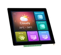 Asixxsix Scheda di Sviluppo LCD Touch Capacitivo da 4 Pollici, Processore a Due Core LX7 a 32 Bit, Display Touch Capacitivo a 5 Punti BLE5 480x480, Supporta Fino a 16 GB