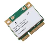 Asixxsix Scheda WiFi Triple Banda da 6 GHz, Programma di Rete Wireless Pcie con Tecnologia Mu Mimo, Bt5.2, 2,4 G 574 Mbps, 5g 2400 Mbps, 6g 2400 per Notebook, Macchine Tutto in in