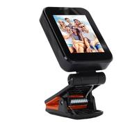 Asixxsix Schermo Selfie con Morsetto, Bluetooth da 2 Pollici Bluetooth 5.0 Vlog Selfie Monitor Schermata WiFi Dual Band Back Camera Schermata per Lo Streaming Live, Registrazione Video (Black)