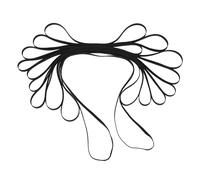 Asixxsix Set di 10 cinghie per giradischi, cinghie di ricambio in gomma ad alta elasticità, puntine per giradischi di diverse dimensioni per giradischi, lettori CD e DVD, fonografi.