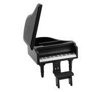 Asixxsix Set di Mini Sgabelli per per Casa delle Bambole 1:12, a Coda Portatile in Legno per la Decorazione della Casa delle Bambole, Collezionisti di per Bambini (BLACK)