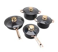 Asixxsix Set di pentole, set di pentole e padelle in acciaio inossidabile con buona conducibilità termica, antiaderenti, utensili da cucinaa per la cucinaa