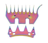 Asixxsix Shears, Lama di Ricambio in Acciaio Al Carbonio Ad Alto Denti, Pale di Clipper, Cesoie per Ritagli di Animale Rimovibili per la Cura di Capre Llama Alpaca