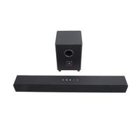 Asixxsix Soundbar con Subwoofer, 60 W Totale Output 5.0 Sentiero Surround System per Il Gioco per PC TV, con modalità EQ a Telecomando 3, DTS Digital Surround (Spina Europea)