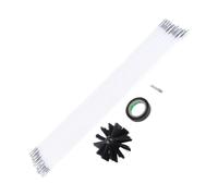 Asixxsix Spazzole per la Pulizia della Parete Interna del Tubo del Camino, Scorrimento Flessibile Attorno alla Spazzola per Canna Fumaria dell'asciugatrice in PP per Trapano Elettrico