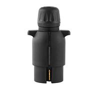 Asixxsix Spina Elettrica per Rimorchio Adattatore per Spina in Plastica Tipo N a 7 Pin Nero Adatto per la Maggior Parte dei Rimorchi, Roulotte, Indicatori di Direzione, Luci dei Freni