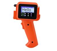 Asixxsix Stampante a getto d'inchiostro portatile, Macchina di codifica portatile 600DPI con schermo tattile HD LED 2,4 pollici per codice a barre QR Code, Altezza di stampa 12,7 mm