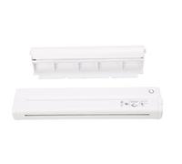 Asixxsix Stampante portatile, Stampante termiche 2000mAh con supporto Carry Case, 3 rulli di kit di carta, Supporto 8.5x11inch, Stampanti portatili wireless per viaggiare (WHITE)
