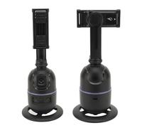 Asixxsix Supporto per Fotocamera del Telefono con Rilevamento Automatico del Volto, Supporto Treppiede Intelligente con Rotazione a 360° con Telecomando Ricaricabile e Luce di Riempimento per