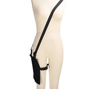 Asixxsix Supporto per Sacca per drenaggio urinario,Copertura per Sacca per catetere 2000 ml con Cinturino Regolabile, per urina Durevole Supporto per Sacca per catetere Foley(Nero)