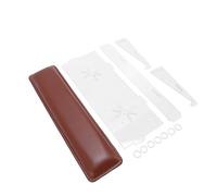 Asixxsix Supporto per Tastiera per Computer, Supporto per Tastiera in Acrilico 3 in 1 con Poggiapolsi in Pelle PU e Vassoio Portaoggetti Supporto per Tastiera Ergonomico Portatile