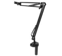 Asixxsix Supporto per Telecamera Sopra la Testa, Supporto per Telefono con Braccio a Forbice con Rotazione a 360°, per Telecamera dall'alto Verso il Basso con Morsetto Universale e Clamp/Holder per