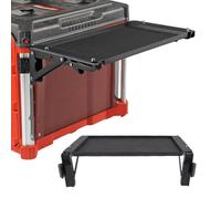 Asixxsix Tabella Pieghevole Top Compatibile con Cassetta degli Attrezzi Packout, Staffa Laterale del Vassoio degli Strumenti, Archiviazione Laterale del Tavolo di Lavoro per il sistemas