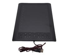 Asixxsix Tablet da Disegno Grafico, Tampone da Disegno Area Attiva di 10 X 6 Pollici con 8192 Livelli di sensibilità Alla Pressione Penna e 12 Tasti di Scelta