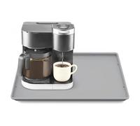 Asixxsix Tappetino da caffè in Silicone con Bordi Rialzati, Tappetino per Macchina da caffè 18,5x11 Pollici, Tappetini da Bar Antiscivolo Resistenti Al Calore per (47x28 cm/18,5x11 pollici)