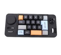 Asixxsix Tastiera da Gioco Meccanica, Tastiera Macro Programmabile a 19 Tasti con Retroilluminazione LED RGB e Controllo Tramite Joystick con Manopola e Rotella, Tastierino con una Sola