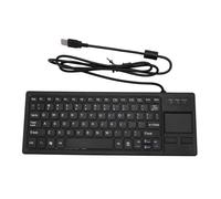Asixxsix Tastiera Industriale Impermeabile con Touchpad, Tastiera USB Meccanica con Touchpad, Tastiera Cablata per PC Portatile, Plug And Play
