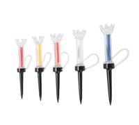 Asixxsix Tee da Golf Magnetici, Confezione da 5 Tee da Golf Magnetici a 8 Punte, Strumento per Allenamento con Rimbalzo a 360 Gradi,per Memoria Muscolare della Posizione della Palla (79 mm)