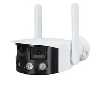 Asixxsix Telecamera di Sicurezza a Doppio Obiettivo, Telecamere Wi-Fi Wireless a Doppia modalità Cablate per la Sicurezza Domestica ALl'Aperto, Interfono BidireZale HD da 2 MP Telecamera Wi-Fi