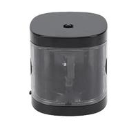 Asixxsix Temperamatite Elettrico, Temperamatite Automatico con Lame in Acciaio Inossidabile Compatibili da 6-8 Mm, Portatile a Batteria con Contenitore per Trucioli Trasparente per Aule Scolastiche