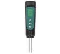 Asixxsix Tester Del Suolo, Misuratore di Umidità Della Temperatura Ec Digitale 3 in 1 Con Sonda RimoviBile, Protezione IP67 Visualizza un Misuratore a LED di Umidità Del Suolo Con