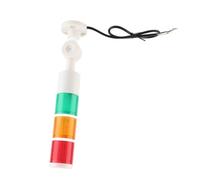Asixxsix Torretta Luminosa A Led A 3 Livelli Rosso Giall Verde, Lampada di Segnalazione Industryle Pieghevole Con Cicalino, Protezione IP54