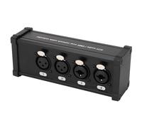 Asixxsix Trasmettitore XLR, Convertitore Audio Combinato XLR 6.5 a 4 Canali con Isolamento Dalle Interferenze di Terra Comune per Spettacoli in Studio e Dal Vivo