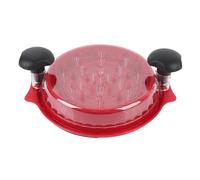 Asixxsix Tritatutto per Pollo, Grande Strumento per Tritare Carne con Robusta Base Antiscivolo e Manico Ergonomico, Materiale PP PC per Uso Alimentare, Coperchio Trasparente Visibile, (rosso)