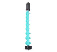 Asixxsix Trivella per la pesca sul ghiaccio, Diametro 5 pollici Lunghezza 41 pollici Bit per trapano a stiva in nylon senza corne Con adattatore versatile Design galleggiante