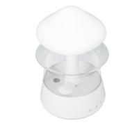 Asixxsix Umidificatore a Goccia d'Assa a Goccia d'Assa, Diffusore di Olio Essenziele a 'Agara con 7 Luci, Diffusore di Aromaterapia a Luce Notturna a Nuvola Piovosa Umidificatore