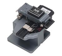 Asixxsix Utensile per Mannaia per Fibra Ottica Ad Alta Precisione, Saldatura a Freddo Completamente Automatica con Fusiona a Caldo M6 Grigio, con 48000 Fenditure e 16 Zoppa Superficiali