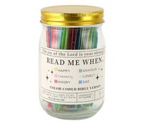 Asixxsix VERSE Bibbia Jar, 6 Colori Preghiere Scritture Biglietti Leggi Quando i Versi della Bibbia Jar per Emozioni e Sentimenti, Regali Cristiani Ispiratori per Uomini, Regali di
