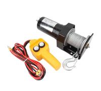 Asixxsix Vertena Elettrica 2000 Libbre, Argano di Paranco Elettrico DC12V, Cavo in Acciaio Impermeabile con Telecomando Cablato per Il Verricello di Rimorchio SUV di Rimorchio