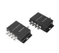 Asixxsix Video Splitter per di Telecamere di Sicurezza Cctv con Processore Quadruplo a Colori Analogico a 4, Video Multiplexer Cctv a 4, Splitter Schermo