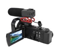 Asixxsix Videocamera Digitale DV da 56 MP, Videocamera WIFI 5K, Zoom 18X con Visione Notturna, Telecomando, Videocamera Digitale Touch Screen per, Streaming Live su YouTube, Videocamera