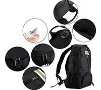 Asixxsix Zaino per Attrezzi Resistente All'usura per Falegname Elettricista Idraulico, Borsa Resistente con Tracolla Regolabile, Scelta per Accessori di Riparazione (BLACK)
