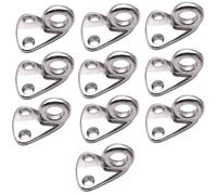 ASJFGTEH 10 Pezzi Gancio parabordo in Acciaio Inossidabile 316 con Clip a Molla con Occhiello Chiuso Accessori for ferramenta for Barche Marine Parti del Gancio di Protezione(35mm Type 2)