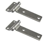 ASJFGTEH 2 pz Cerniere for contenitori di Tipo T in Acciaio Inossidabile forgiato Massiccio lucidato for Cerniere for Porte di Casse di Legno Accessori for Barche Marine