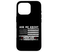 Ask Me About Medicare Health Insurance Consultant Agent Cool Custodia per iPhone 16 Pro