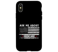 Ask Me About Medicare Health Insurance Consultant Agent Cool Custodia per iPhone X/XS